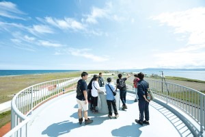 オホーツク海とサロマ湖